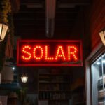 solar illuminated signs