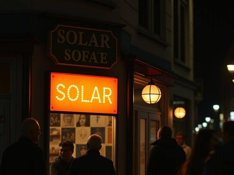 solar illuminated signs