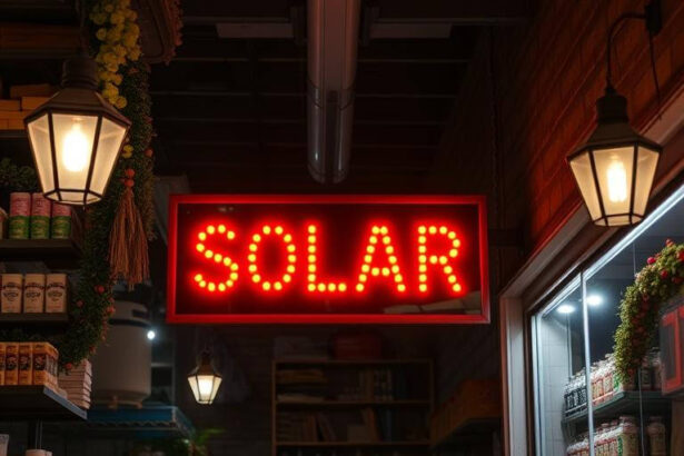 solar illuminated signs