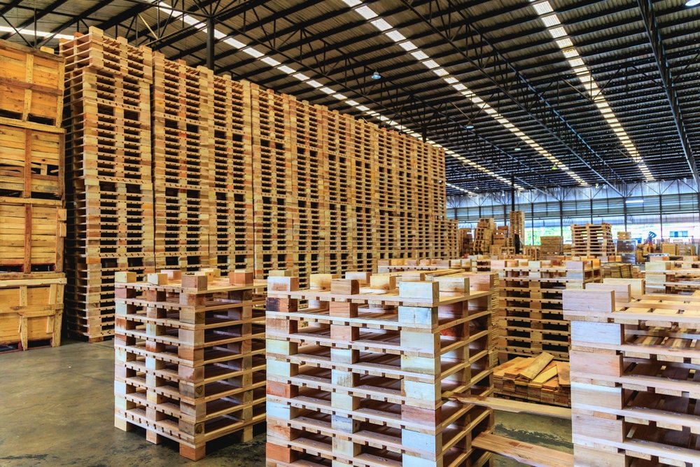 wooden pallets